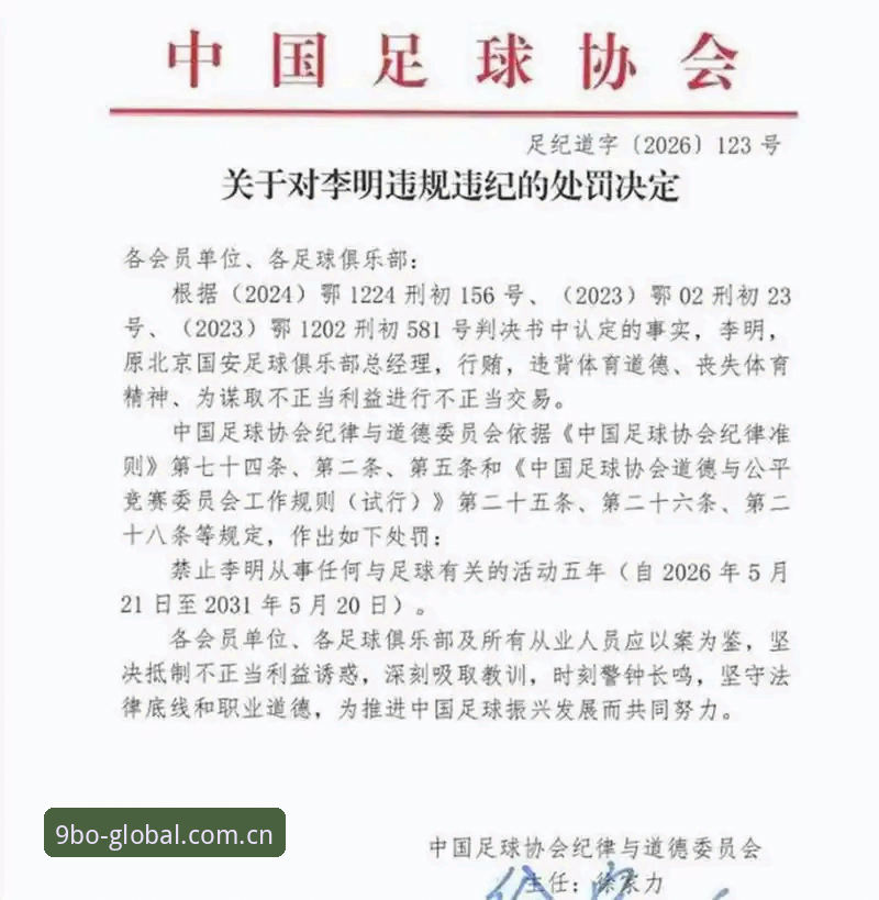 中国足协重拳出击：解读第三批禁足名单背后的足球生态治理实用指南